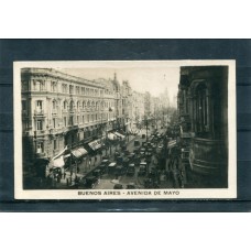 CIUDAD DE BUENOS AIRES ANTIGUA TARJETA POSTAL AVENIDA DE MAYO